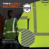 image:imageErgodyne Unisex Adult Glowear 8370 Performance Hivis Long Sleeve TShirt  Type R Class 3Lime