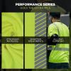 image:imageErgodyne Unisex Adult Glowear 8370 Performance Hivis Long Sleeve TShirt  Type R Class 3Lime
