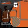 image:imageErgodyne Unisex Adult Glowear 8370 Performance Hivis Long Sleeve TShirt  Type R Class 3Orange