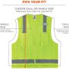 image:imageErgodyne Unisex Class 2 Economy Surveyors Vest  Zipper Tools Orange SmallMedium USLime