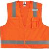 image:imageErgodyne Unisex Class 2 Economy Surveyors Vest  Zipper Tools Orange SmallMedium USOrange
