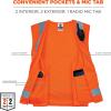 image:imageErgodyne Unisex Class 2 Economy Surveyors Vest  Zipper Tools Orange SmallMedium USOrange