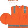 image:imageErgodyne Unisex Class 2 Economy Surveyors Vest  Zipper Tools Orange SmallMedium USOrange
