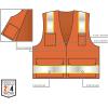 image:imageErgodyne Unisex Twotone Class 2 Two Tone Surveyors Vest Orange SmallMedium USOrange