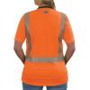 image:imageErgodyne Womens Glowear 8276bk Womens Performance Hivis TShirt  Type R Class 2 Black BottomOrange