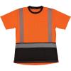 image:imageErgodyne Womens Glowear 8276bk Womens Performance Hivis TShirt  Type R Class 2 Black BottomOrange