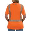 image:imageErgodyne Womens Glowear 8276bk Womens Performance Hivis TShirt  Type R Class 2 Black BottomOrange