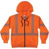 image:imageErgodyne Womens Glowear 8305w Womens Performance Hivis Hooded Zipup Sweatshirt  Type R Class 3Orange