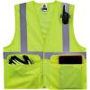image:imageErgodyne unisexadult High Visibility Reflective Safety Vest Type R Class 2 Two Exterior Pockets Hook amp Loop ClosureLime