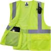 image:imageErgodyne unisexadult High Visibility Reflective Safety Vest Type R Class 2 Two Exterior Pockets Hook amp Loop ClosureLime