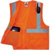 image:imageErgodyne unisexadult High Visibility Reflective Safety Vest Type R Class 2 Two Exterior Pockets Hook amp Loop ClosureOrange