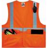 image:imageErgodyne unisexadult High Visibility Reflective Safety Vest Type R Class 2 Two Exterior Pockets Hook amp Loop ClosureOrange