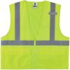 image:imageErgodyne GloWear 8220Z High Visibility Reflective Safety Vest ANSI Rated Zipper ClosureLime