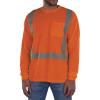 image:imageErgodyne Unisex Adult Glowear 8284 Essential Hivis Long Sleeve TShirt  Type R Class 2Orange