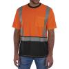 image:imageErgodyne Unisex Adult Glowear 8286bk Essential Hivis TShirt  Type R Class 2 Black BottomOrange