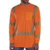 image:imageErgodyne Unisex Adult Glowear 8370 Performance Hivis Long Sleeve TShirt  Type R Class 3Orange