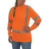 image:imageErgodyne Unisex Adult Glowear 8387 Womens Performance Hivis Long Sleeve TShirt  Type R Class 3Orange