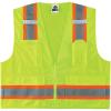 image:imageErgodyne Unisex Twotone Class 2 Two Tone Surveyors Vest Orange SmallMedium USLime