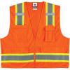 image:imageErgodyne Unisex Twotone Class 2 Two Tone Surveyors Vest Orange SmallMedium USOrange