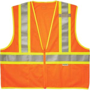 image:imageErgodyne GloWear 8230Z ANSI TwoTone High Visibility Lime Reflective Safety Vest SmallMediumOrange