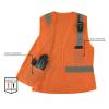 image:imageErgodyne GloWear 8210HLWS Womens HighVisibility Vest Type R Class 2 Hook amp Loop HiVis Vests for WomenOrange