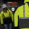 image:imageErgodyne GloWear 8275 Hi Vis Class 2 Reflective Workwear Jacket Sherpa Fleece Lined Heavy Duty Type RLime