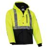 image:imageErgodyne GloWear 8275 Hi Vis Class 2 Reflective Workwear Jacket Sherpa Fleece Lined Heavy Duty Type RLime