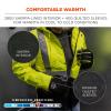 image:imageErgodyne GloWear 8275 Hi Vis Class 2 Reflective Workwear Jacket Sherpa Fleece Lined Heavy Duty Type RLime