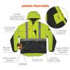 image:imageErgodyne GloWear 8275 Hi Vis Class 2 Reflective Workwear Jacket Sherpa Fleece Lined Heavy Duty Type RLime