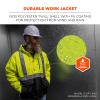 image:imageErgodyne GloWear 8275 Hi Vis Class 2 Reflective Workwear Jacket Sherpa Fleece Lined Heavy Duty Type RLime
