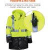 image:imageErgodyne GloWear 8365BK Rain Jacket Black Bottom High Visibility Reflective ANSI CompliantLarge