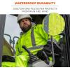 image:imageErgodyne GloWear 8365BK Rain Jacket Black Bottom High Visibility Reflective ANSI CompliantXXLarge