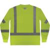 image:imageErgodyne GloWear 8368 Hi Vis Safety Shirt Type R Class 3 Reflective Long Sleeve ShirtLime