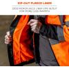 image:imageErgodyne GloWear 8379 Hi Vis Winter Bomber JacketOrange