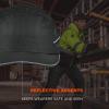 image:imageErgodyne  23339 Lightweight Bump Cap with LED Brim Lighting Baseball Hat Style Long Brim Skullerz 8965NavyBlack