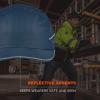 image:imageErgodyne  23339 Lightweight Bump Cap with LED Brim Lighting Baseball Hat Style Long Brim Skullerz 8965NavyNavy