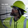 image:imageErgodyne 8964 Full Brim Safety Helmet Type 2 Class C Hard Hat with Chin Strap Adjustable Venting ANSIISEA Z8912014Lime