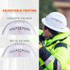 image:imageErgodyne 8964 Full Brim Safety Helmet Type 2 Class C Hard Hat with Chin Strap Adjustable Venting ANSIISEA Z8912014Lime