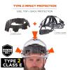 image:imageErgodyne Skullerz 8963 Full Brim Safety Helmet Type 2 Class E Hard Hat with Chin Strap ANSIISEA Z8912014Orange
