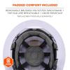 image:imageErgodyne Skullerz 8963 Full Brim Safety Helmet Type 2 Class E Hard Hat with Chin Strap ANSIISEA Z8912014White