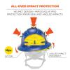 image:imageErgodyne Skullerz 8964MIPS Full Brim Safety Helmet with MIPS Type 2 Class C Hard Hat with Chin StrapBlue