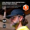 image:imageErgodyne Skullerz 8965Fx Safety Bump Cap Hat with Rechargeable LED Light Long Brim Length Lightweight Head Protection