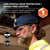 image:imageErgodyne Skullerz 8965Fx Safety Bump Cap Hat with Rechargeable LED Light Micro Brim Length Lightweight Head Protection