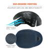 image:imageErgodyne Skullerz 8965Fx Safety Bump Cap Hat with Rechargeable LED Light Micro Brim Length Lightweight Head Protection