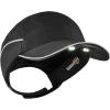 image:imageErgodyne  23339 Lightweight Bump Cap with LED Brim Lighting Baseball Hat Style Long Brim Skullerz 8965NavyBlack