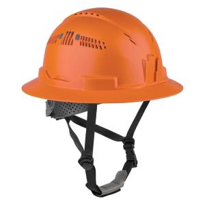 image:imageErgodyne 8964 Full Brim Safety Helmet Type 2 Class C Hard Hat with Chin Strap Adjustable Venting ANSIISEA Z8912014Orange
