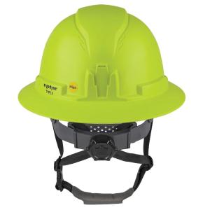 image:imageErgodyne Skullerz 8963MIPS Full Brim Safety Helmet with MIPS Type 2 Class E Hard Hat with Chin StrapLime