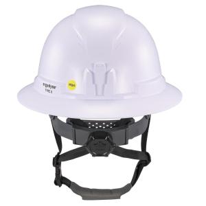image:imageErgodyne Skullerz 8963MIPS Full Brim Safety Helmet with MIPS Type 2 Class E Hard Hat with Chin StrapWhite