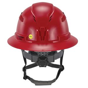 image:imageErgodyne Skullerz 8964MIPS Full Brim Safety Helmet with MIPS Type 2 Class C Hard Hat with Chin StrapRed