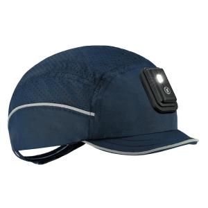 image:imageErgodyne Skullerz 8965Fx Safety Bump Cap Hat with Rechargeable LED Light Micro Brim Length Lightweight Head Protection